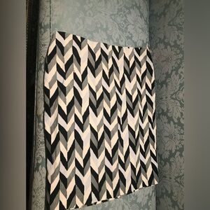 NWT Isaac Mizrahi for Target Sz 12 black/white skirt, cotton, machine washable